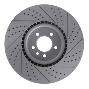 Land Rover Range Rover Brake Rotor (1) - Front Right - DFC - Geoperformance Drilled & Slotted - `10-`17