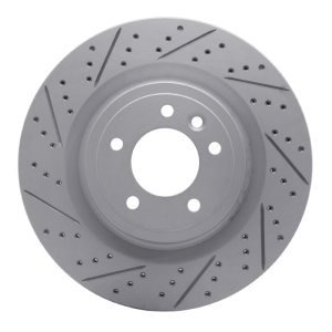 Land Rover Range Rover Brake Rotor (1) - Rear Right - DFC - Geoperf Drill & Slot - `14-`24
