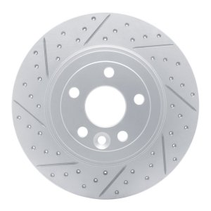 Land Rover Range Rover Evoque Brake Rotor (1) - Rear Left - DFC - Geoperformance Rotor - Drilled and Slotted - `16-`19 Land Rover Range Rover Evoque Brake Rotor (1) - Rear Left - DFC - Geoperformance Rotor - Drilled and Slotted - `16-`19