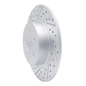 Land Rover Range Rover Evoque Brake Rotor (1) - Rear Left - DFC - Geoperformance Rotor - Drilled and Slotted - `16-`19