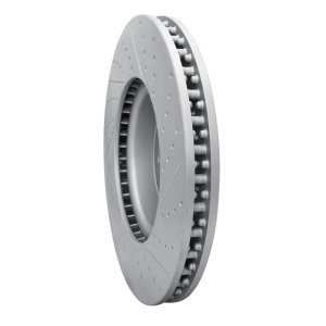 Land Rover Range Rover Brake Rotor (1) - Front Left - DFC - Geoperformance Rotor - Drilled and Slotted - `18-`20