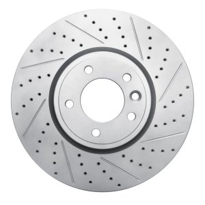 Land Rover Range Rover Brake Rotor (1) - Front Right - DFC - Geoperformance Rotor - Drilled & Slotted - `18-`20