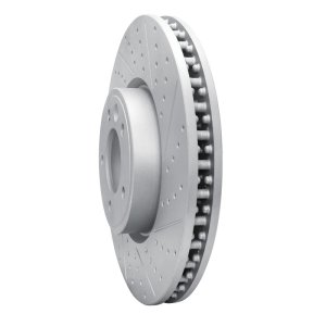 Land Rover Range Rover Brake Rotor (1) - Front Right - DFC - Geoperformance Rotor - Drilled & Slotted - `18-`20