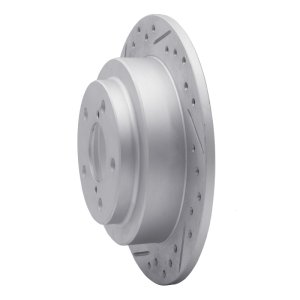 Saab 9-2X Brake Rotor (1) - Rear Left - DFC - Drilled & Slotted Geoperformance - `90-`08