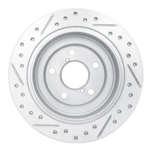 Saab 9-2X Brake Rotor (1) - Rear Right - DFC - Drilled & Slotted Geoperformance - `90-`08