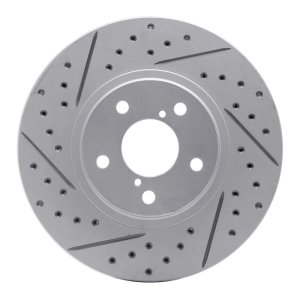Saab 9-2X Brake Rotor (1) - Front Right - DFC - Drilled & Slotted Geoperformance - `90-`16