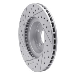 Saab 9-2X Brake Rotor (1) - Front Right - DFC - Drilled & Slotted Geoperformance - `90-`16