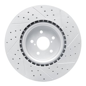 Subaru BRZ Brake Rotor (1) - Front Left - DFC - Drilled & Slotted Geoperformance - `03-`25