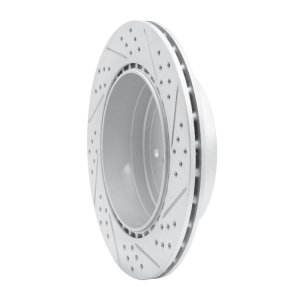 Subaru Impreza Brake Rotor (1) - Rear Left - DFC - Drilled & Slotted Geoperformance - `05-`07