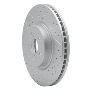 Subaru Forester Brake Rotor (1) - Front Left - DFC - Drilled & Slotted Geoperformance - `05-`18