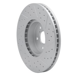 Subaru Forester Brake Rotor (1) - Front Left - DFC - Drilled & Slotted Geoperformance - `05-`18