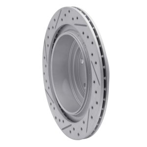 Subaru Impreza Brake Rotor (1) - Rear Right - DFC - Drilled & Slotted Geoperformance - `05-`09