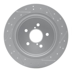 Subaru Legacy Brake Rotor (1) - Rear Left - DFC - Drilled & Slotted Geoperformance - `05-`09