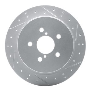 Subaru Outback Brake Rotor (1) - Rear Right - DFC - Geoperformance Drilled & Slotted - `05-`09