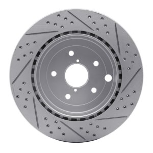 Subaru WRX Sti Brake Rotor (1) - Rear Left - DFC - Geoperformance Drill & Slot - `08-`20 Subaru WRX Sti Brake Rotor (1) - Rear Left - DFC - Geoperformance Drill & Slot - `08-`20