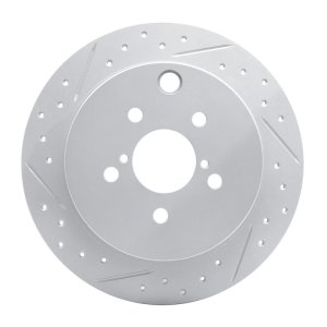 Subaru Xv Crosstrek Brake Rotor (1) - Rear Left - DFC - Drilled & Slotted Geoperformance - `12-`23