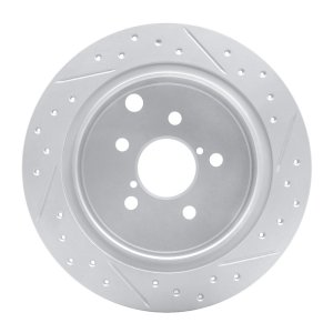 Subaru Xv Crosstrek Brake Rotor (1) - Rear Left - DFC - Drilled & Slotted Geoperformance - `12-`23