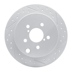 Subaru Impreza Brake Rotors (1) - Rear Right - DFC - Drilled & Slotted Geoperformance - `12-`23 Subaru Impreza Brake Rotors (1) - Rear Right - DFC - Drilled & Slotted Geoperformance - `12-`23