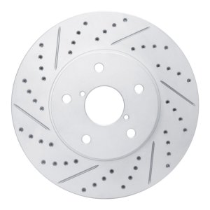 Subaru Legacy Brake Rotor (1) - Front Left - DFC - Drilled & Slotted Geoperformance - `15-`19
