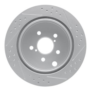 Subaru Forester Brake Rotor (1) - Rear Left - DFC - Drilled & Slotted Geoperformance - `14-`18