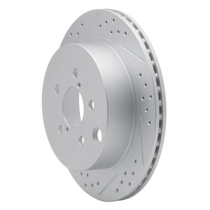 Subaru Forester Brake Rotor (1) - Rear Left - DFC - Drilled & Slotted Geoperformance - `14-`18