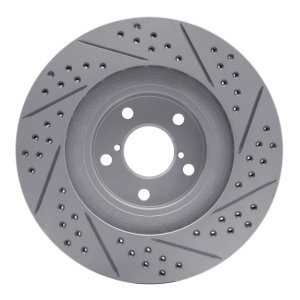 Saab 9-2X Brake Rotor (1) - Front Left - DFC - Geoperf, Drilled & Slotted - `01-`08