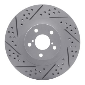 Saab 9-2X Brake Rotor (1) - Front Left - DFC - Geoperf, Drilled & Slotted - `01-`08