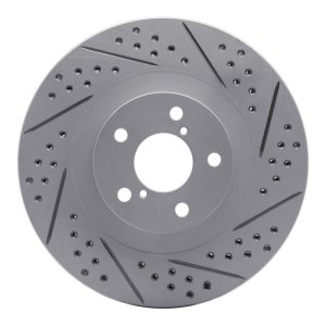 Saab 9-2X Brake Rotor (1) - Front Right - DFC - Geoperformance Drilled & Slotted - `01-`08