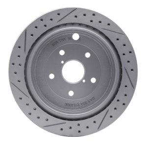 Subaru Tribeca Brake Rotor (1) - Rear Right - DFC - Drilled & Slotted Geoperformance - `06-`14