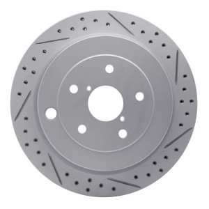 Subaru Tribeca Brake Rotor (1) - Rear Right - DFC - Drilled & Slotted Geoperformance - `06-`14