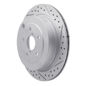 Subaru Tribeca Brake Rotor (1) - Rear Right - DFC - Drilled & Slotted Geoperformance - `06-`14