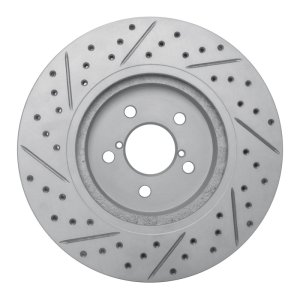 Subaru Crosstrek Brake Rotor (1) - Front Right - DFC - Geoperformance Drilled & Slotted - `17-`23