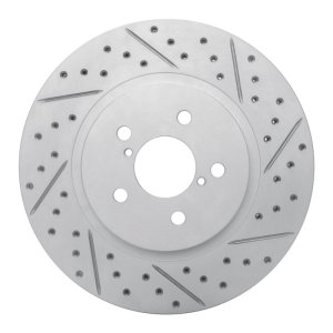 Subaru Crosstrek Brake Rotor (1) - Front Right - DFC - Geoperformance Drilled & Slotted - `17-`23