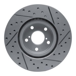 Subaru Impreza Brake Rotor (1) - Front Left - DFC - Drilled & Slotted Geoperformance - `17-`23