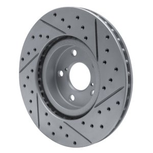 Subaru Impreza Brake Rotor (1) - Front Left - DFC - Drilled & Slotted Geoperformance - `17-`23