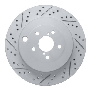 Subaru BRZ Brake Rotor (1) - Rear Left - DFC - Drilled & Slotted Geoperformance - `17-`25