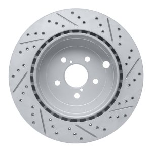 Subaru BRZ Brake Rotor (1) - Rear Left - DFC - Drilled & Slotted Geoperformance - `17-`25