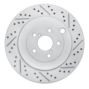 Subaru BRZ Brake Rotor (1) - Rear Right - DFC - Drilled & Slotted Geoperformance - `17-`25