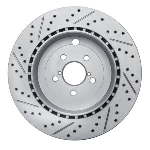 Subaru BRZ Brake Rotor (1) - Rear Right - DFC - Drilled & Slotted Geoperformance - `17-`25