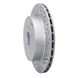 Subaru BRZ Brake Rotor (1) - Rear Right - DFC - Drilled & Slotted Geoperformance - `17-`25