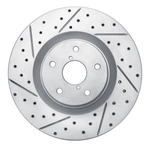 Subaru Ascent Brake Rotor (1) - Front Left - DFC - Drilled & Slotted Geoperformance - `19-`23