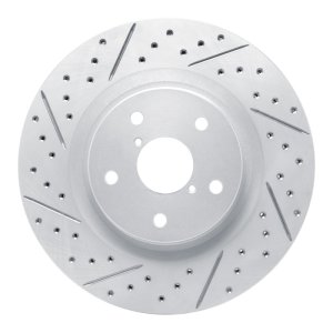 Subaru Forester Brake Rotor (1) - Front Left - DFC - Geoperformance Drilled & Slotted - `19-`24