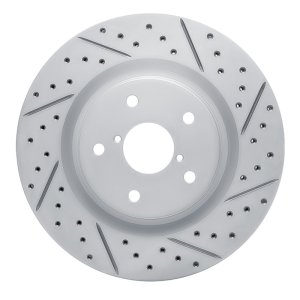Subaru Forester Brake Rotor (1) - Front Right - DFC - Drilled & Slotted Geoperformance - `19-`24