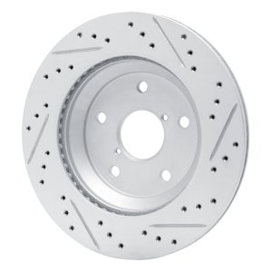 Subaru Forester Brake Rotor (1) - Rear Left - DFC - Drilled & Slotted Geoperformance - `19-`26