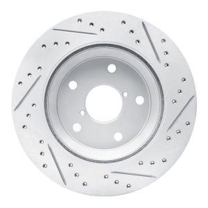 Subaru Forester Brake Rotor (1) - Rear Left - DFC - Drilled & Slotted Geoperformance - `19-`26