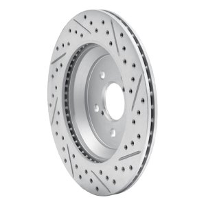 Subaru Crosstrek Brake Rotor (1) - Rear Left - DFC - Drilled & Slotted Geoperformance - `19-`23