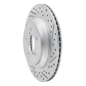 Subaru Crosstrek Brake Rotor (1) - Rear Right - DFC - Drilled & Slotted Geoperformance - `19-`23