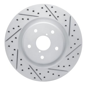 Subaru Forester Brake Rotor (1) - Front Right - DFC - Geoperformance Rotor - Drilled & Slotted - `20-`25