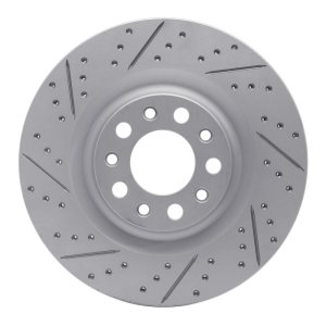 Alfa Romeo Stelvio Brake Rotor (1) - Rear Left - DFC - Drilled & Slotted Geoperformance - `17-`25