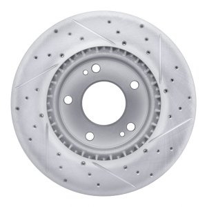 Kia Forte Brake Rotor (1) - Front Left - DFC - Geoperformance Drilled & Slotted - `10-`13